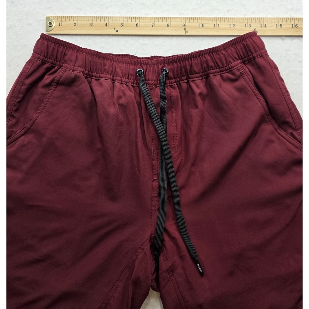 Dixxon Men's Maroon Elastic / Drawstring Waist Hiking Shorts. Size M - Picture 3 of 8